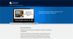 Desktop Screenshot of paiementinternetmaroc.com