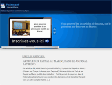 Tablet Screenshot of paiementinternetmaroc.com